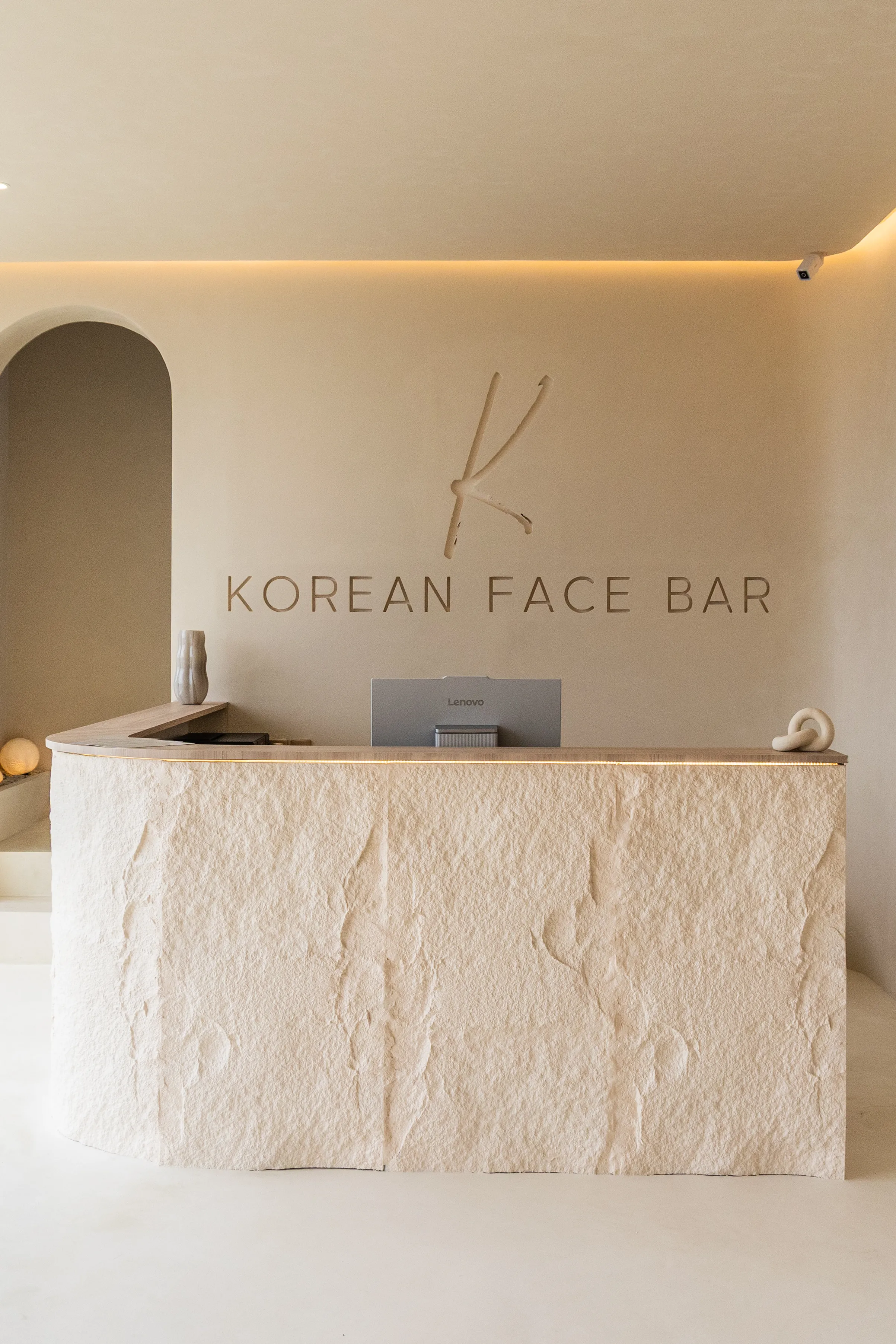 Korean Face Bar Reception — Luxury Korean Beauty Institute in Bali